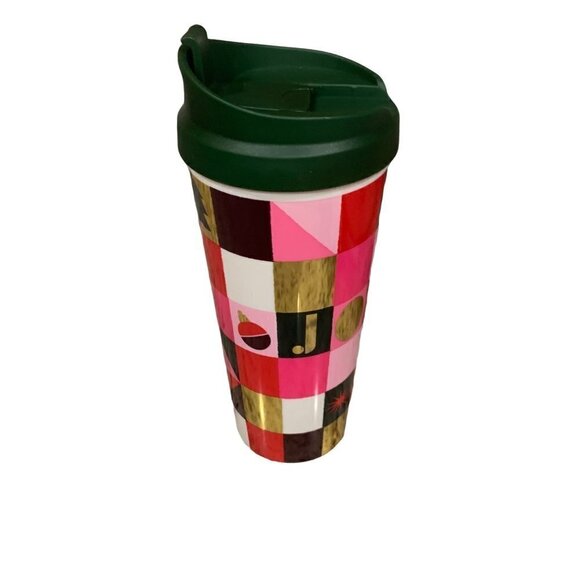 Kate Spade Christmas Holiday Joy Coffee Tumbler Cup - Picture 5 of 9